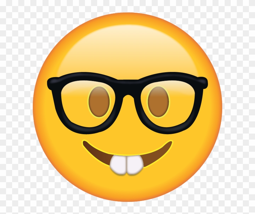 Sunglasses Emoji Png Clipart - Nerd Emoji Png Transparent Png #24557