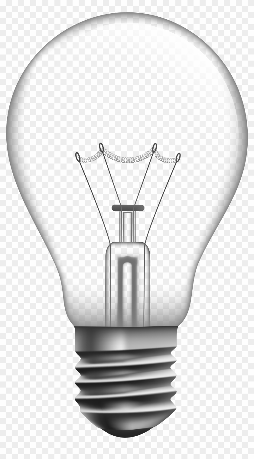 Transparent Light Bulb Png Clip Art - Light Bulb With Transparent Background #24819