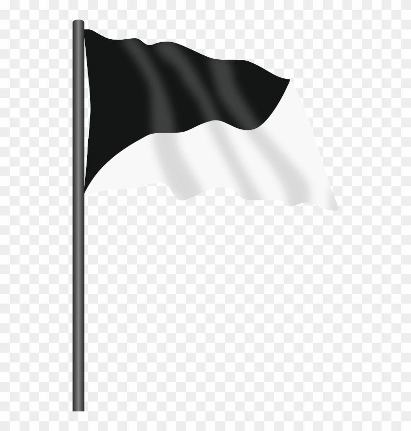 White Flag Flag Of The United States Racing Flags - Flag Clipart Black And White - Png Download #24983