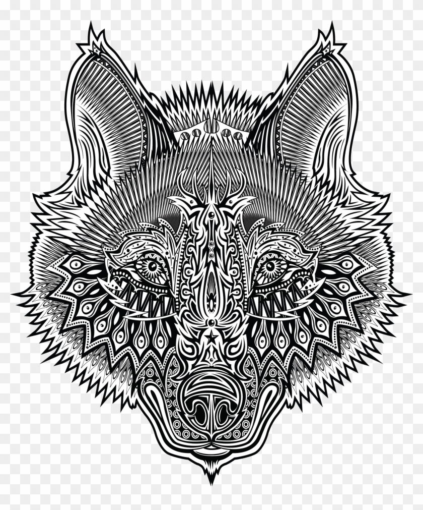 Wolf Star - Illustration Clipart