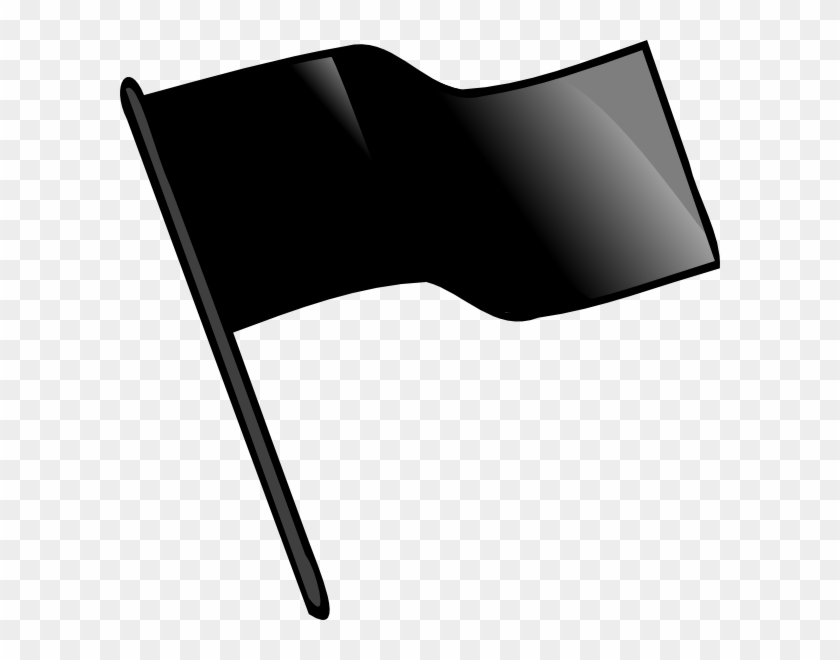 Black And White Flag Clip Art At Clker Com Online - Black Flag - Png Download