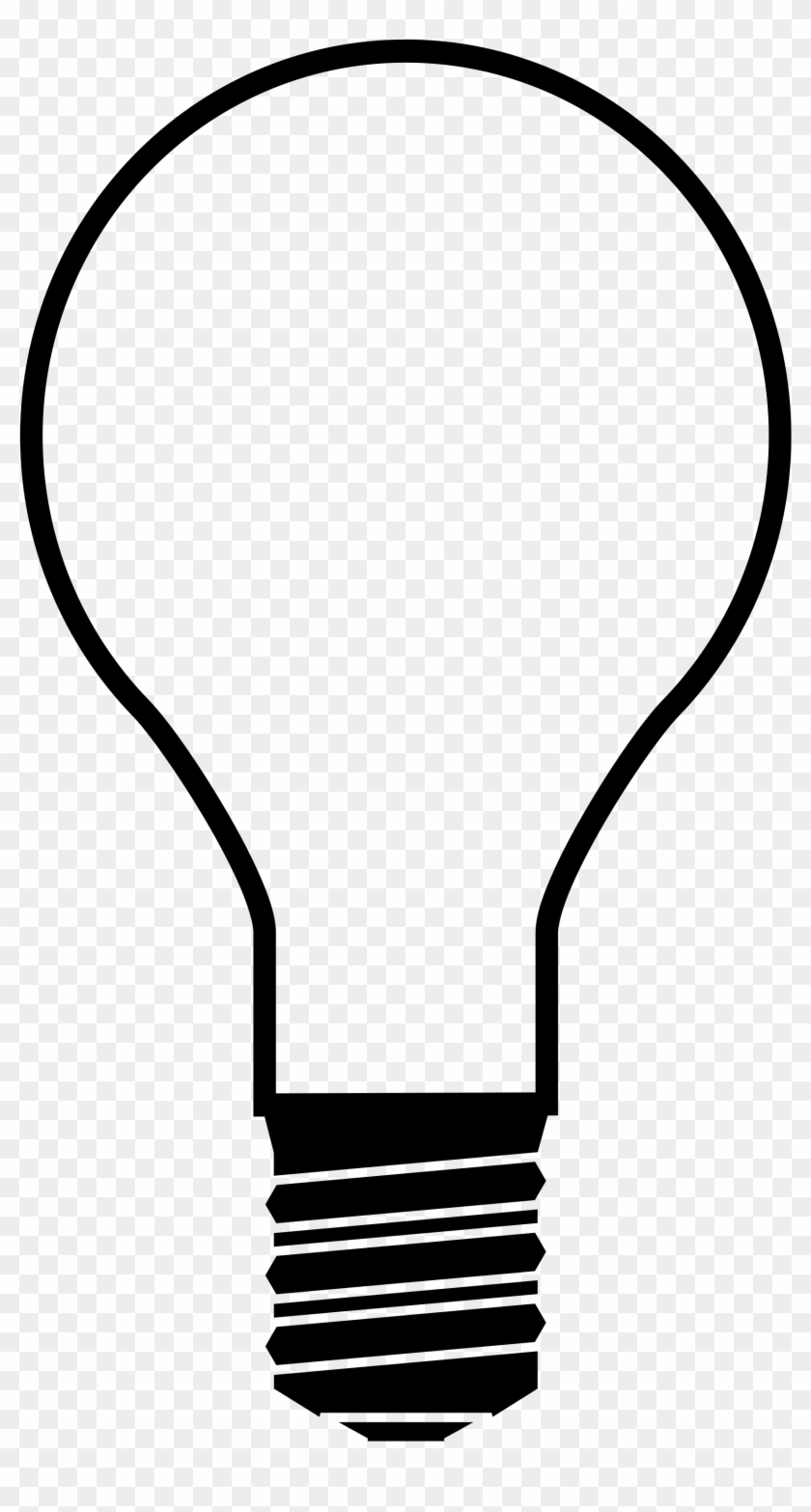 2000px Light Bulb Silhouette - Light Bulb Silhouette Clipart #25280