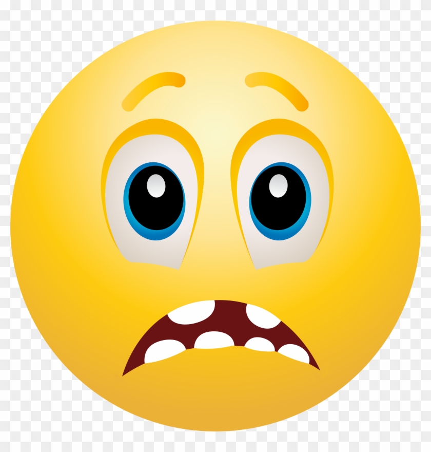 Clipart Freeuse Download Scared Emoticon Clip Art Best - Png Download #25420