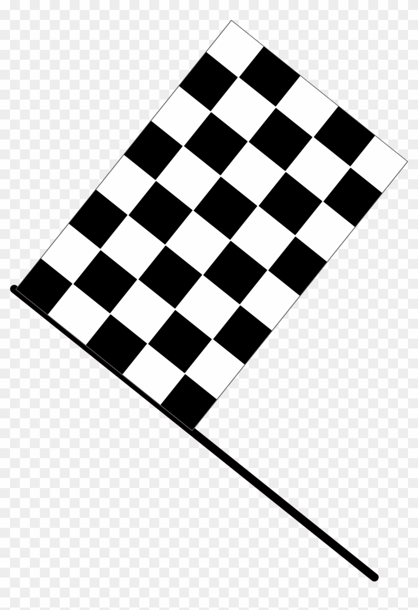 1701 X 2400 4 - Checkers Flag Clipart