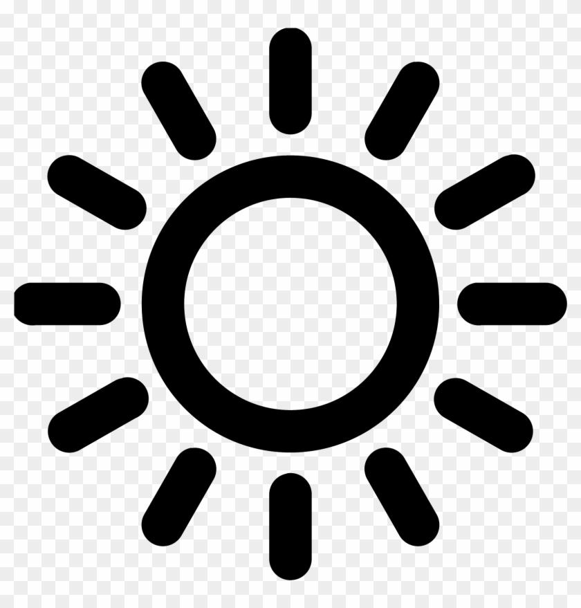 Sunrise Icon Png - Sun Icon Black And White Clipart