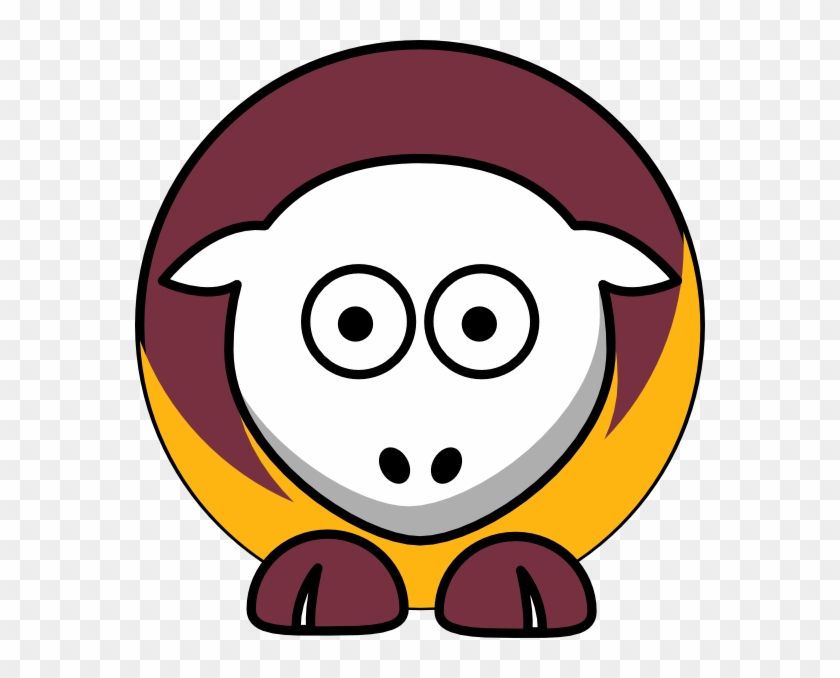 Sheep 3 Toned Washington Redskins Colors Svg Clip Arts - Png Download