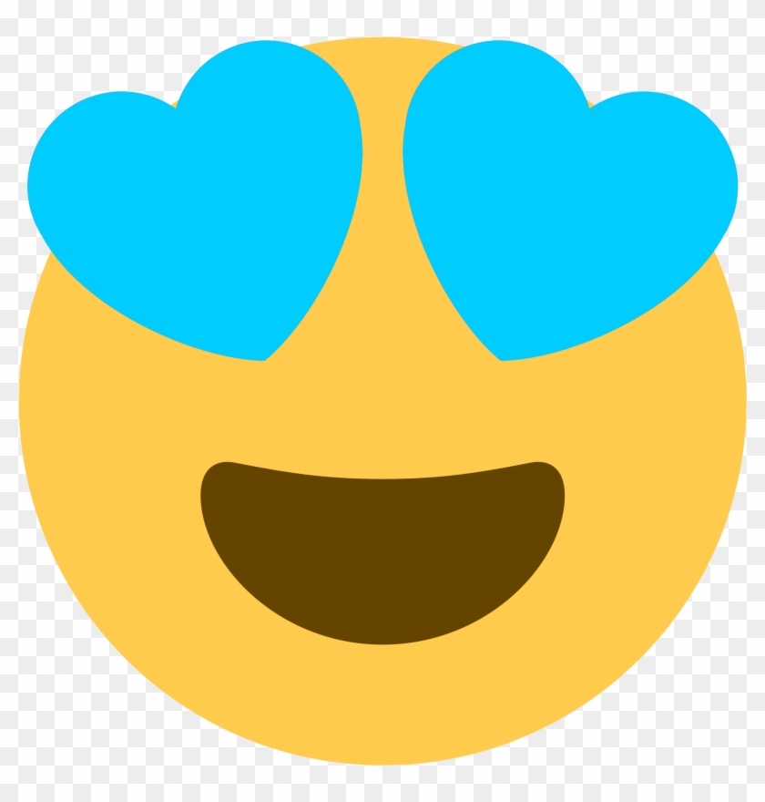 - Bluehearts - Pink Heart Eyes Emoji Clipart