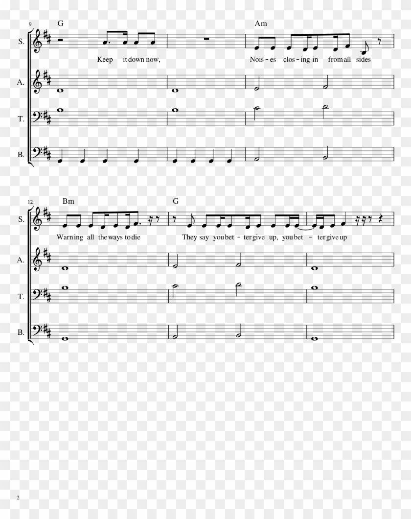 Burn The White Flag Sheet Music Composed By Opb Joseph - Music Clipart #26231