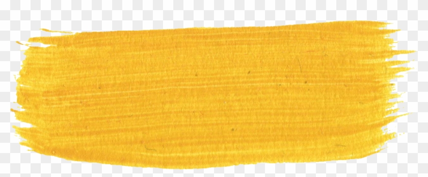 11 Yellow Paint Brush Strokes - Paint Brush Stroke Png Clipart #26807