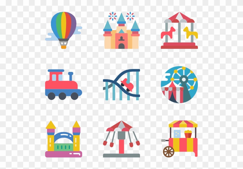 Theme Parks - Theme Park Icon Png Clipart #26861