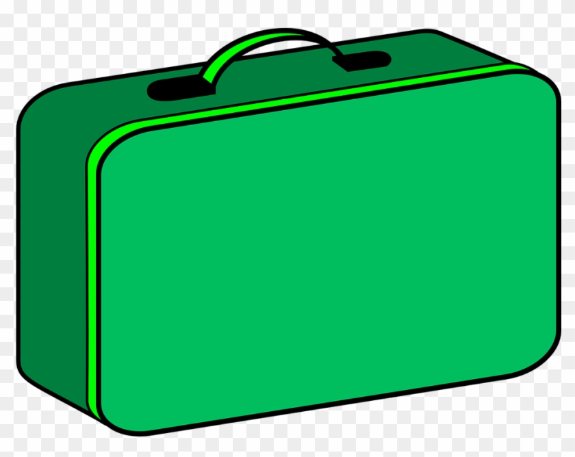 Lunch Box Clipart Transparent - Green Lunch Box Cartoon - Png Download #27050