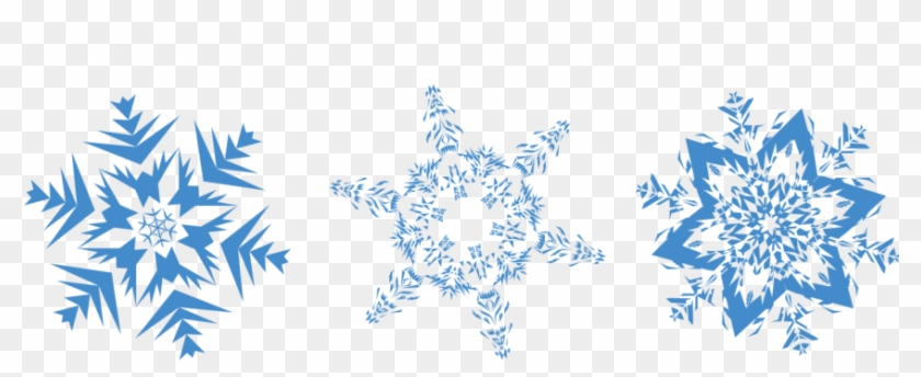 Snowflakes Png Image - Transparent Background Line Of Snowflakes Clipart