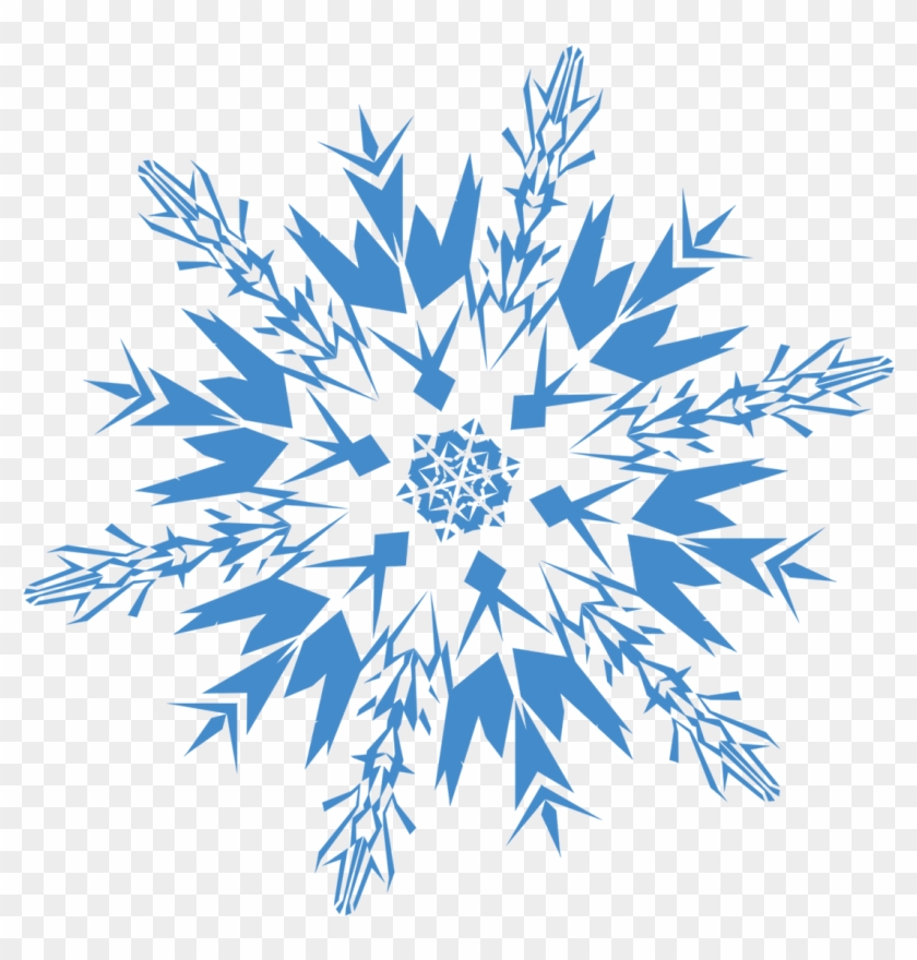 Snowflake Blue - Snowflake Png Clipart #27146