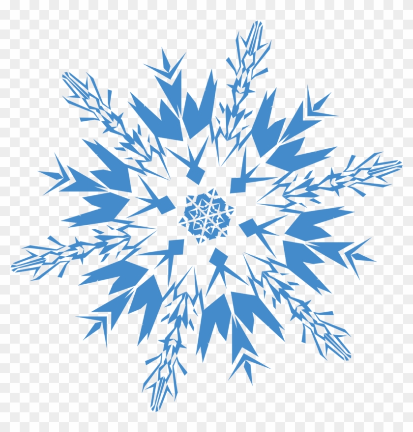 Snowflake Blue - Snowflake Png Clipart
