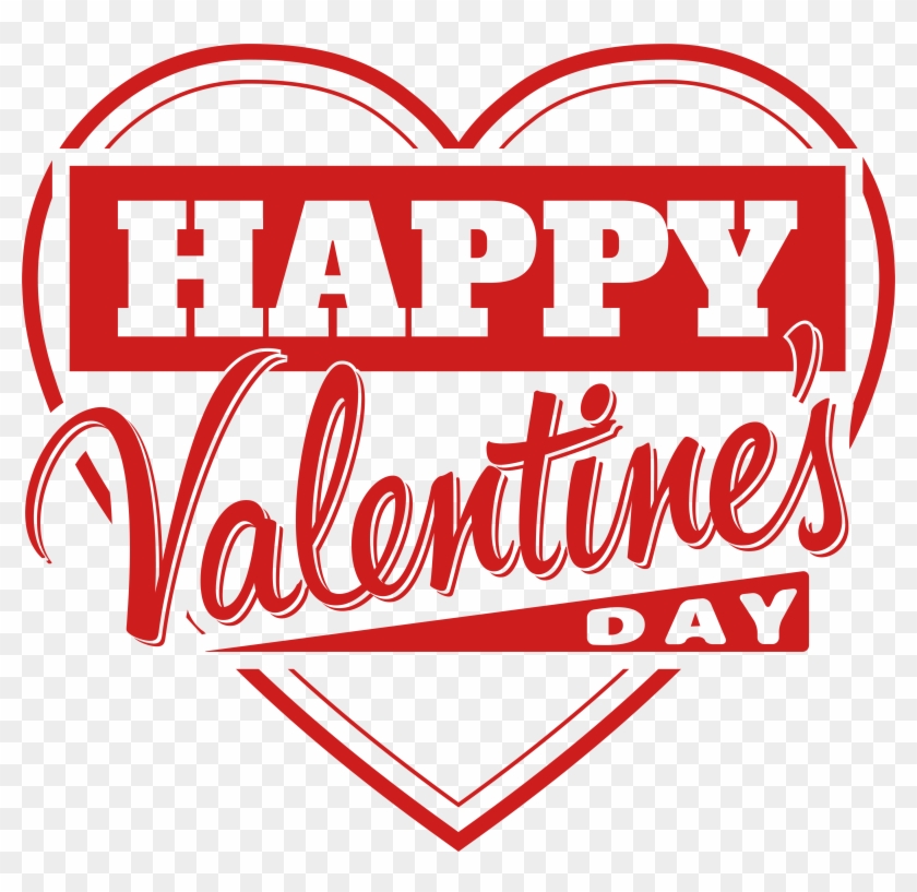 Happy Valentine's Day Heart Transparent Png Clip Art #27225
