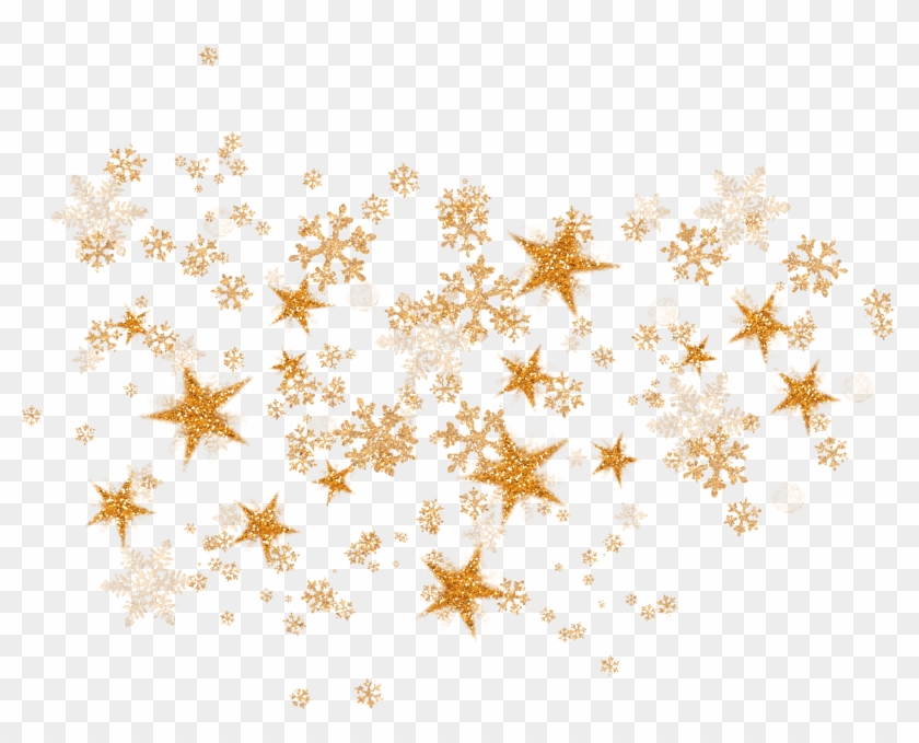 Golden Snowflakes Background Png - Elegant Birthday Cake For 1 Year Old Boy Clipart #27334