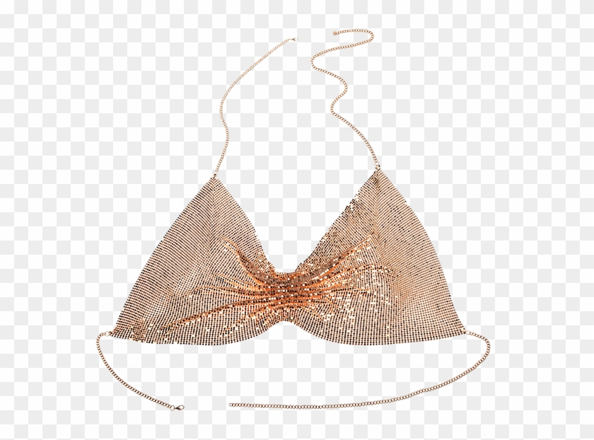 Embellished Sequins Bra Body Chain Clipart