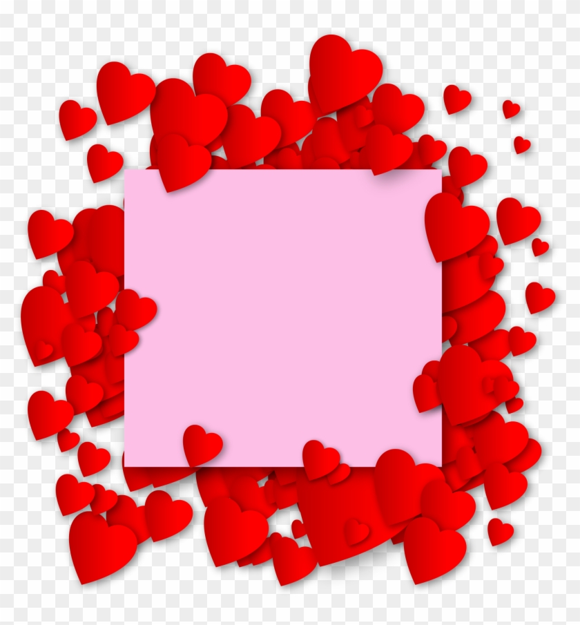 Download - Corazones Rojos Marcos De San Valentin Para Clipart