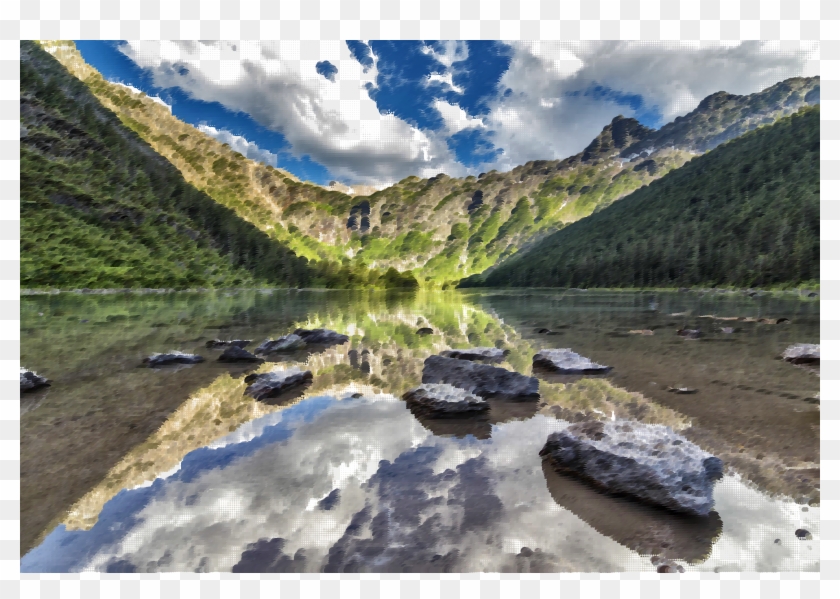 This Free Icons Png Design Of Surreal Avalanche Lake Clipart