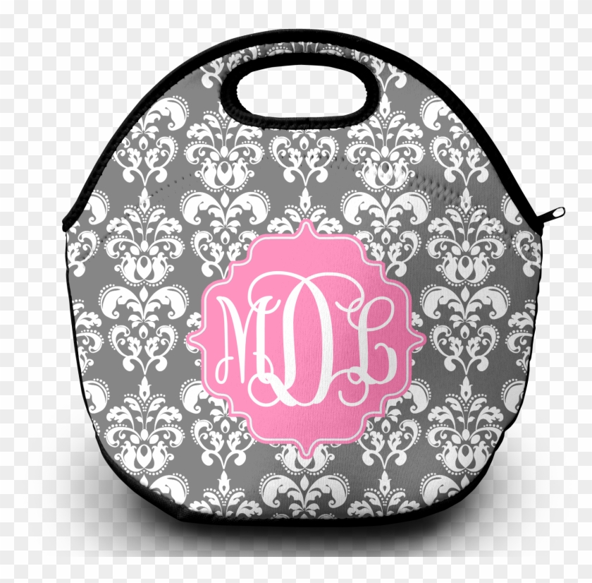 Damask Lunch Tote Png - Illustration Clipart