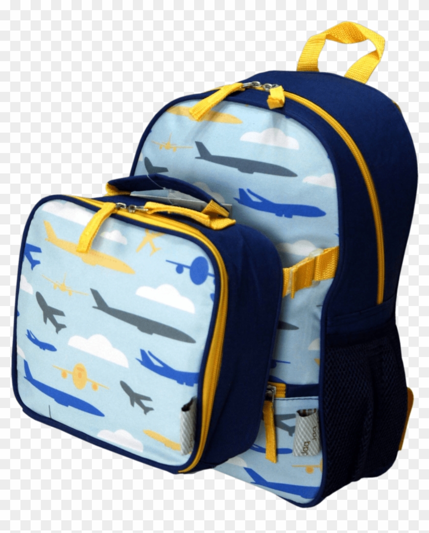 Jaq Jaq Bird Kids Backpack And Attached Lunch Tote - Attach Lunch Box To Backpack Clipart
