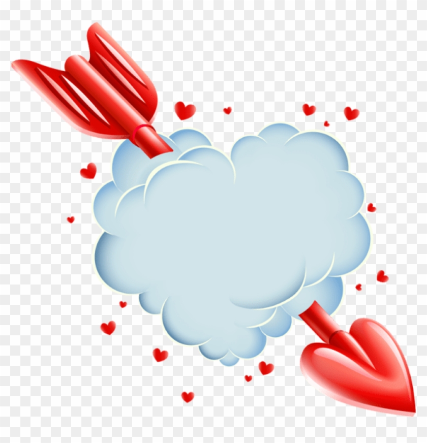 Free Png Download Valentine's Day Cloud Heart With - Transparent Valentines Day Clip Art #27843