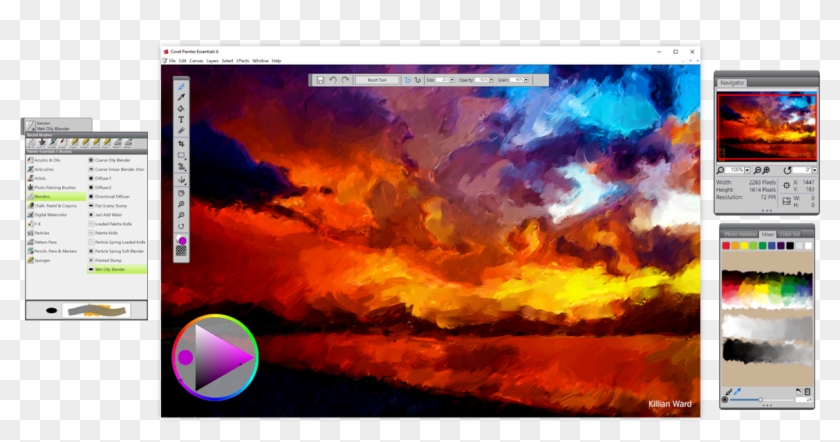 Immerse Yourself In Natural-media® That Mimics Reality - Corel Painter 11 Clipart #27977