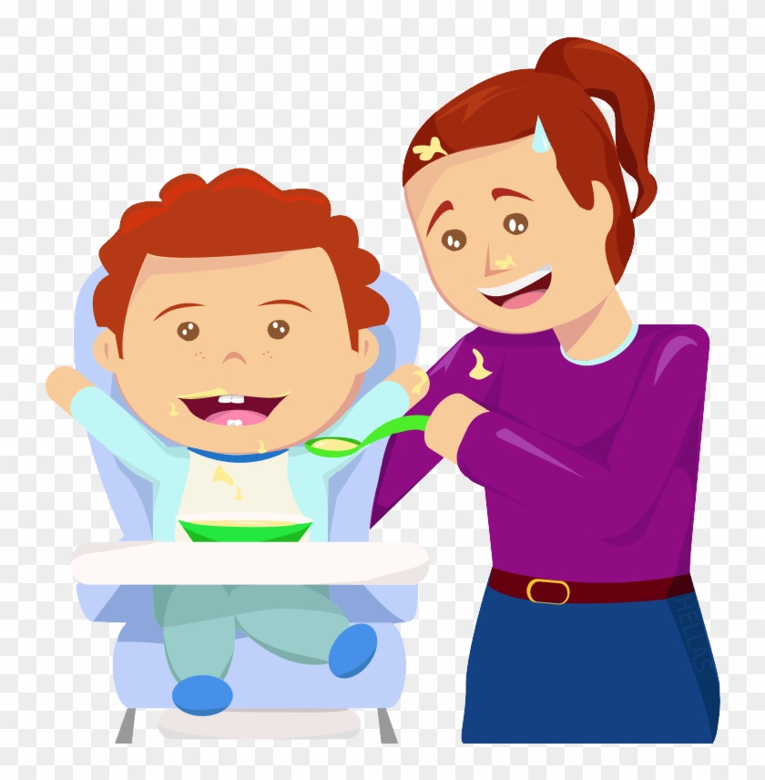 28 Free Mother's Day Clipart Images - Feeding Child Clipart - Png Download