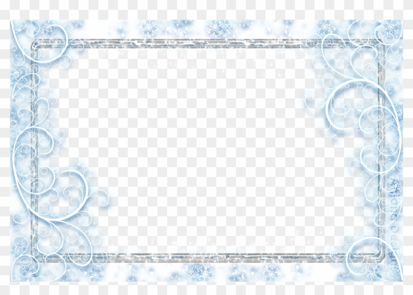 Free Icons Png - Snowflake Frame Png Transparent Clipart #28213