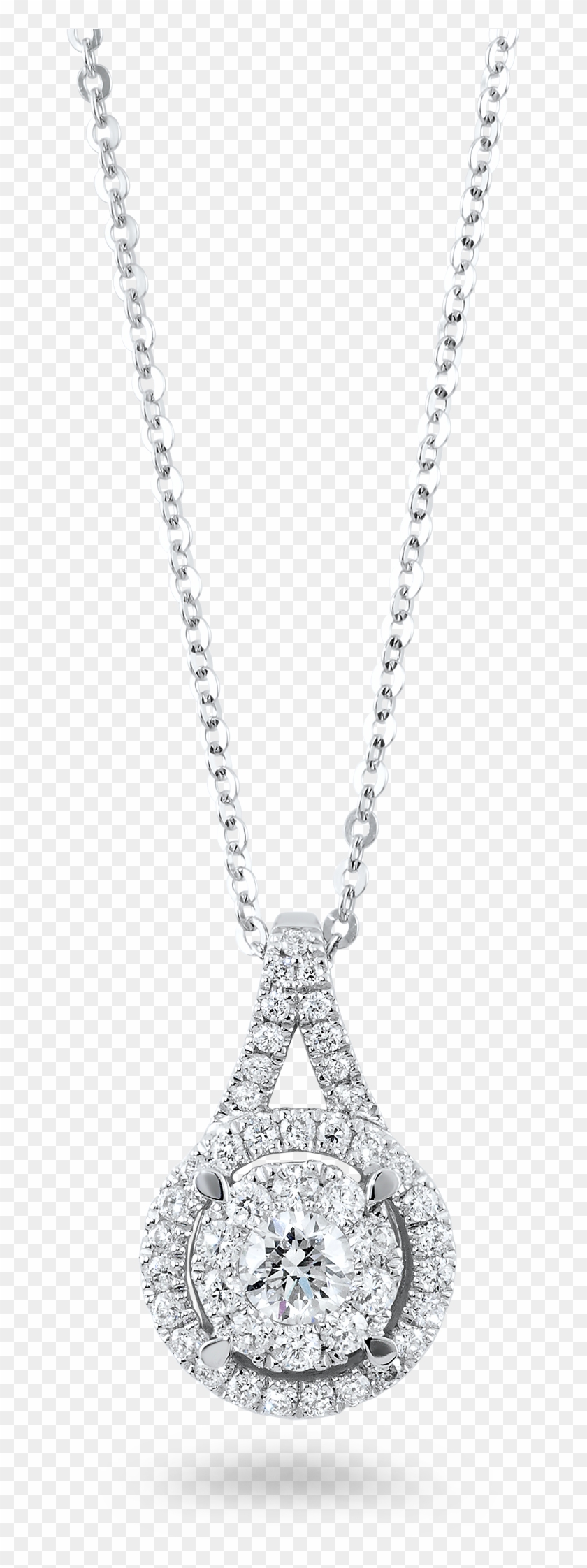Pendant Necklace Transparent Png - Diamond Jewellery Pendant Png Clipart #28441