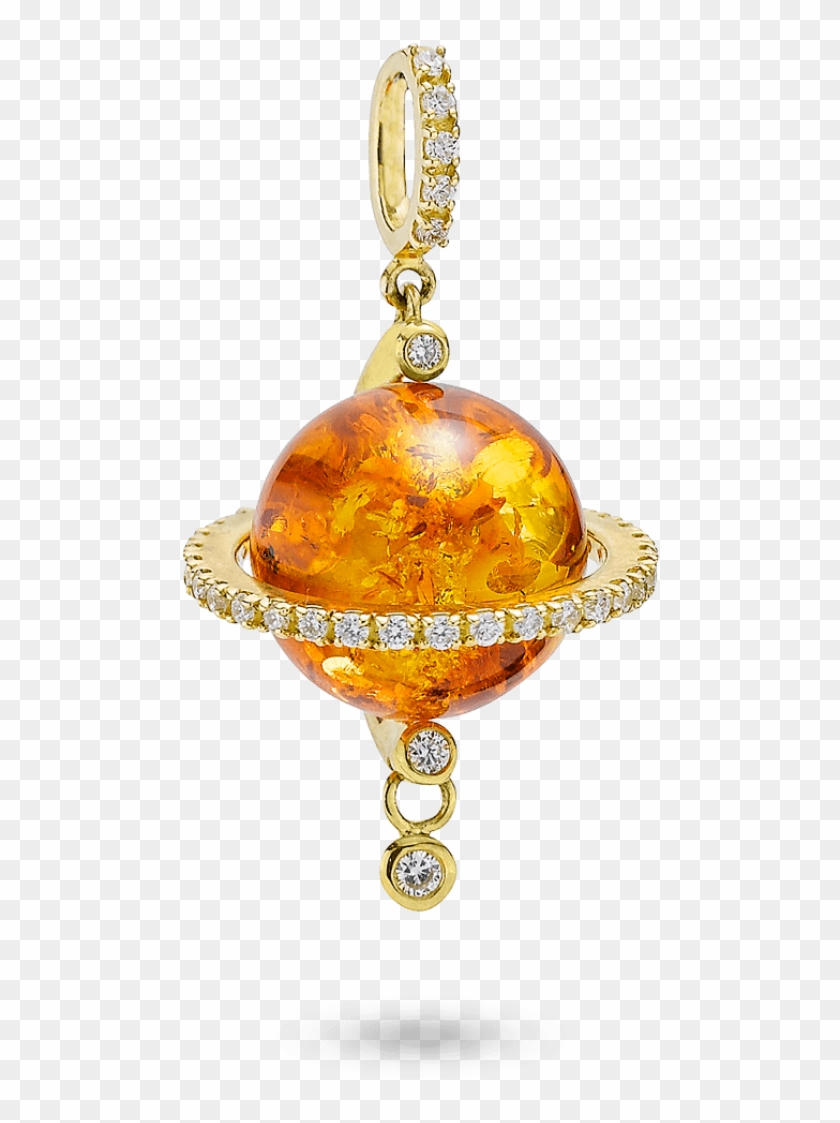 Download Amber With Gold Jewelry Png Images Background - Amber Clipart