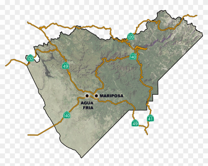 Locations Of Agua Fria And Mariposa Clipart #28950