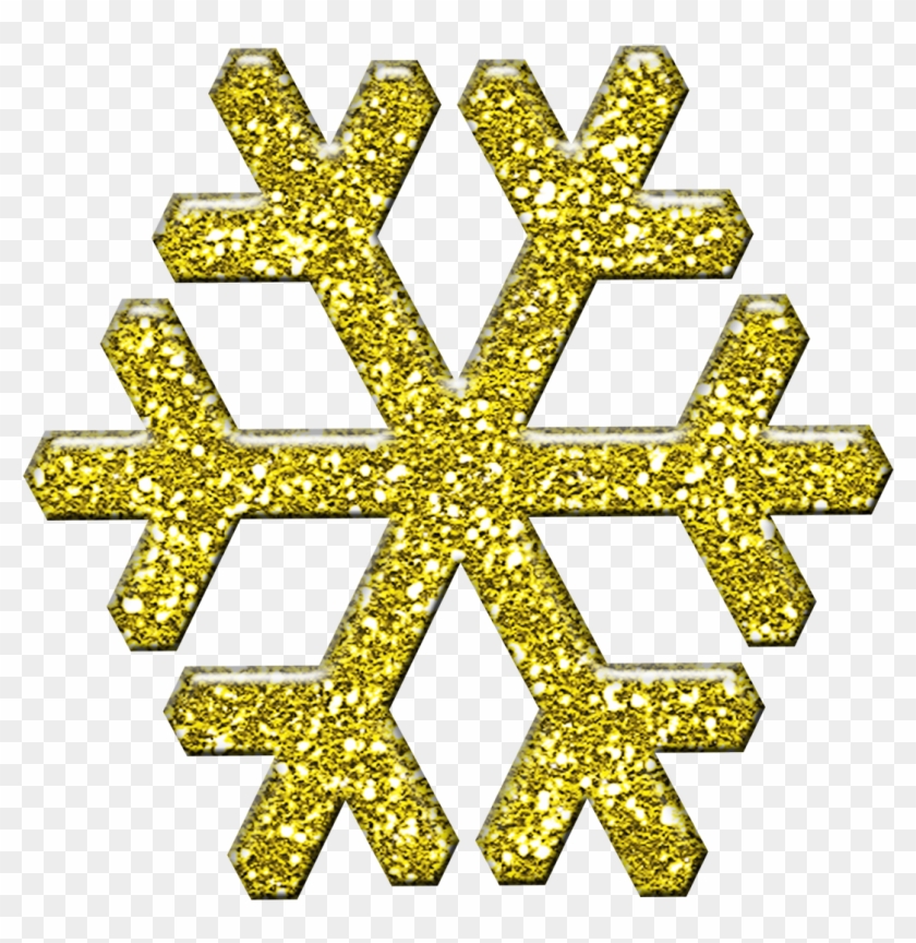 Free Snowflake Cliparts Gold - Snowflake Clip Art Gold - Png Download #29126
