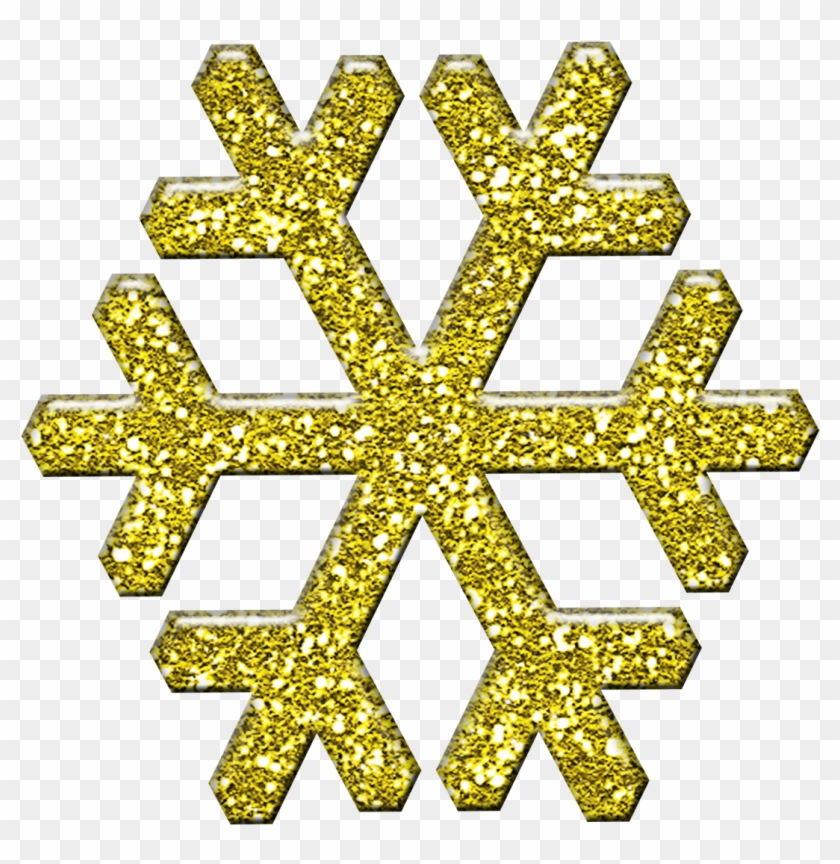 Free Snowflake Cliparts Gold - Snowflake Clip Art Gold - Png Download