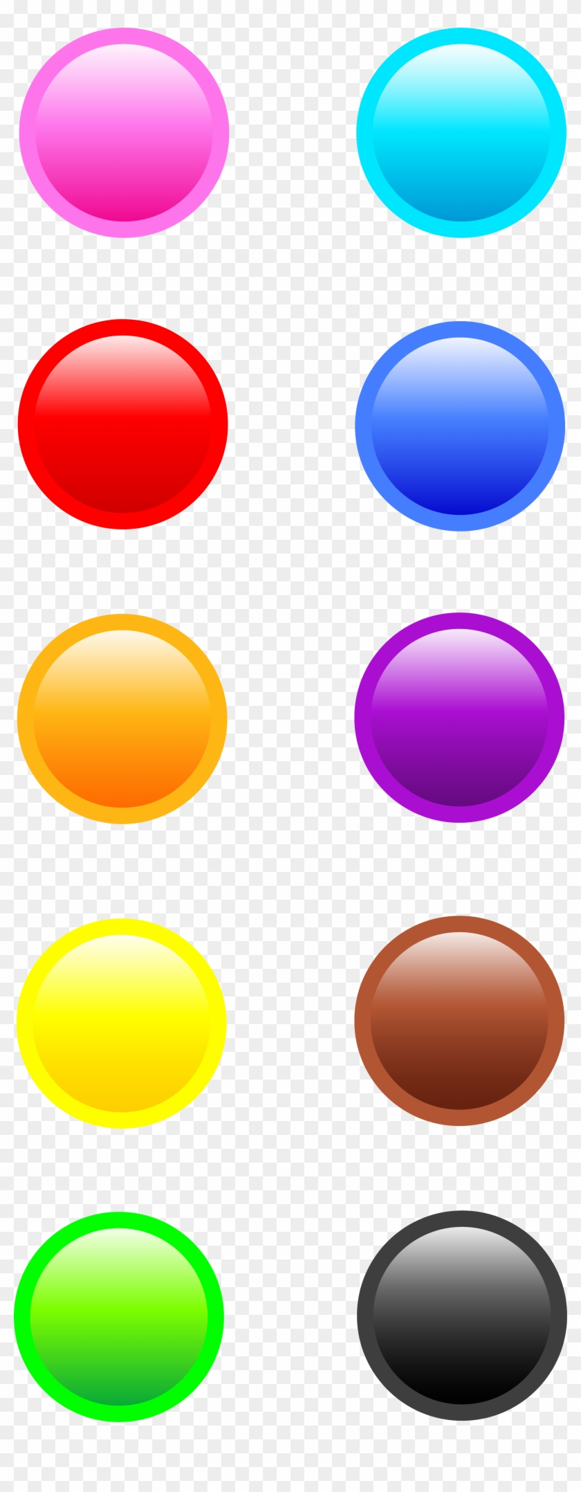 Button Clipart Website Png - Ten Circles Clipart Transparent Png #29146