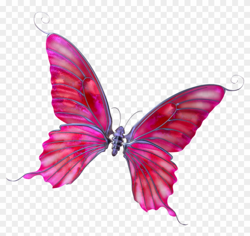 Mariposa Rosa Png - Alas De Mariposa Rosa Png Clipart