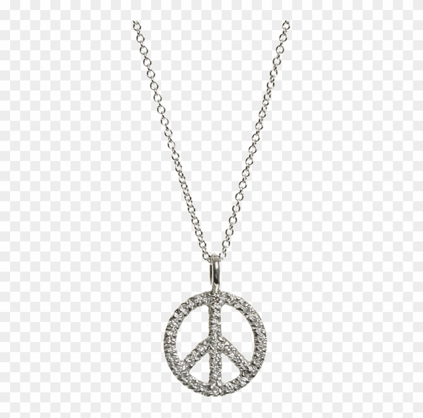 Ileana Makri Peace Sign Necklace Jewelry Png - Peace Sign Necklace Png Clipart #29496