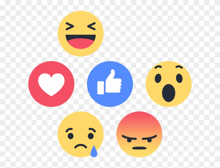 Reacciones De Facebook Png - Facebook Emotion Clipart #29642