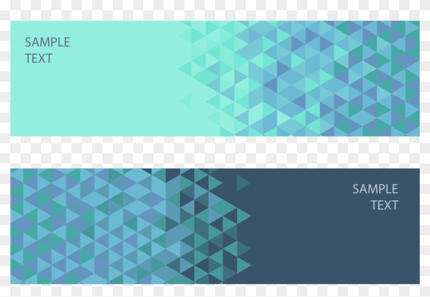 Graphic Library Stock Frozen Vector Geometric - Geometric Banner Png Clipart