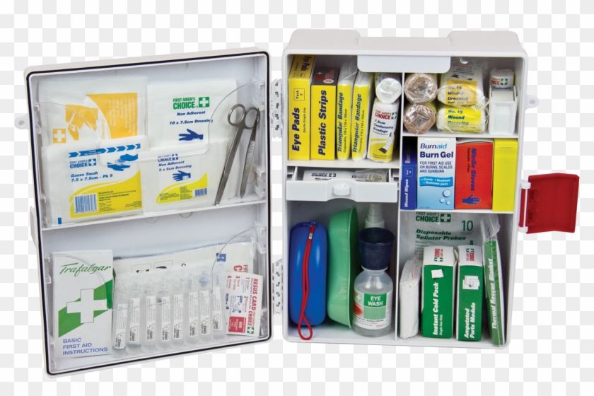 Trafalgar National Workplace First Aid Kit Wall Mount - Basic First Aid Box Clipart
