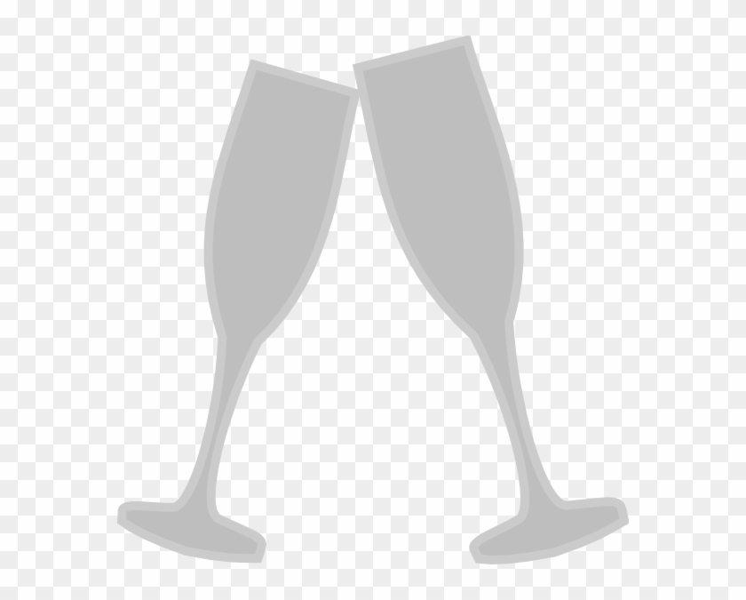 How To Set Use Champagne Glass Gray Svg Vector Clipart #29909