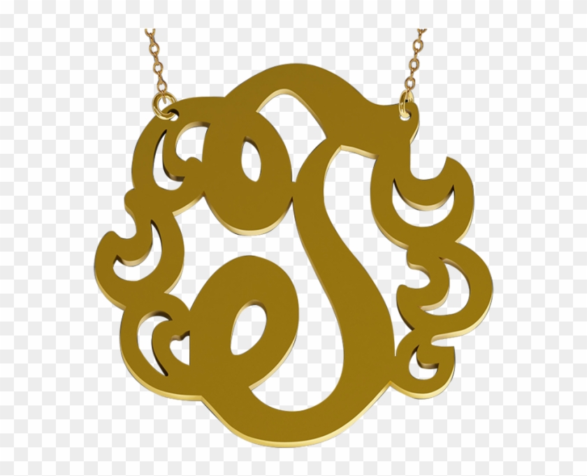 Initials Jewelry Png Freeuse Download - Necklace Clipart #29954