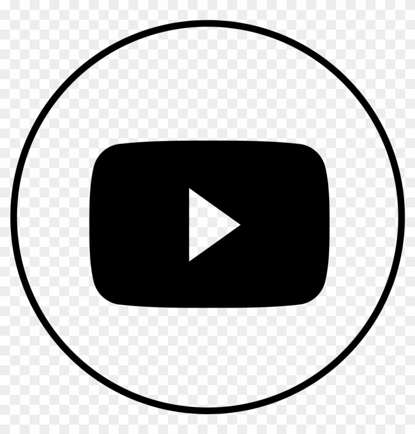 Youtube Icon - Youtube Logo Circle Transparent White Clipart