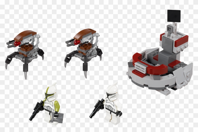 Lego 75000 Clone Troopers Vs - Lego Clone Troopers Vs Droidekas Clipart #200689