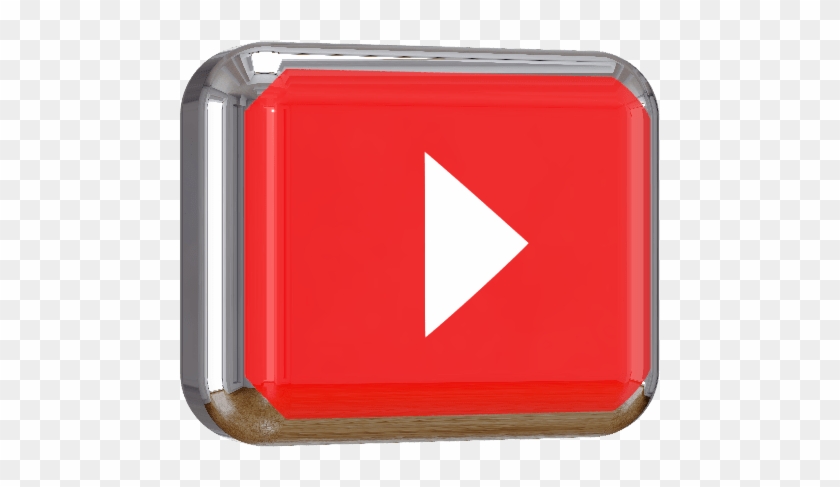 Youtube Play Button 3d Png - Traffic Sign Clipart #200718