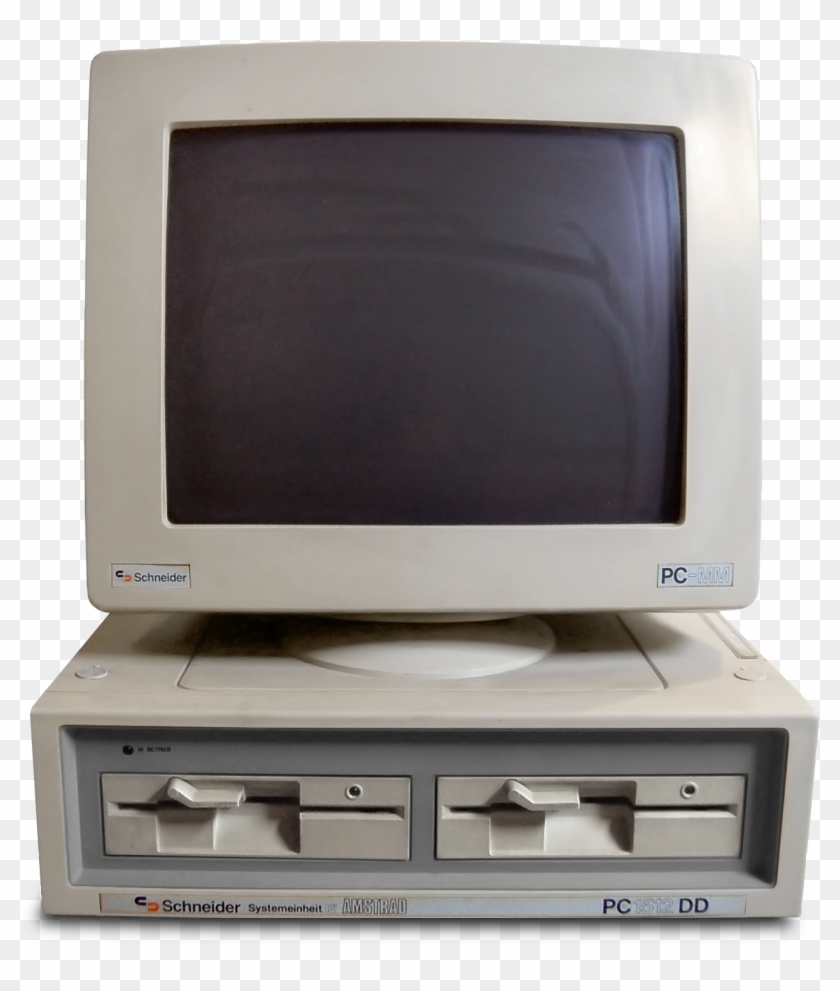 Schneider Amstrad Pc 1512 Dd Transparent Bg - Old Computer Transparent Background Clipart
