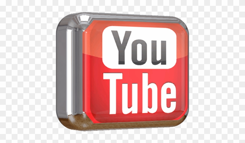 Youtube Square Shiny 3d Button Png File - Youtube Clipart
