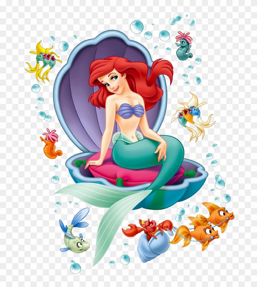 Seahorse Clipart Little Mermaid Seahorse - Little Mermaid Clipart Free - Png Download #200842
