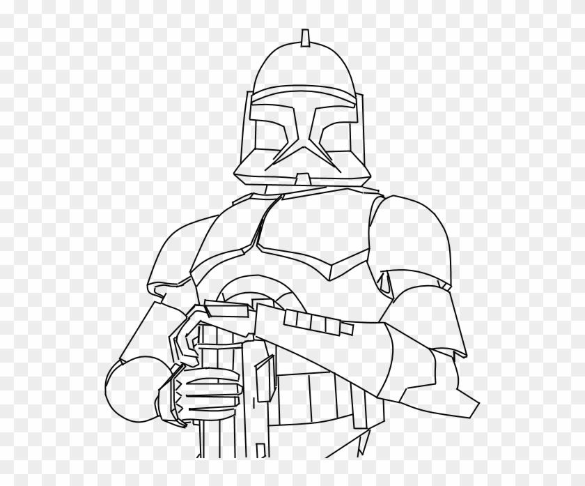 Clone Trooper Drawings - Phase 1 Clone Trooper Drawing Clipart