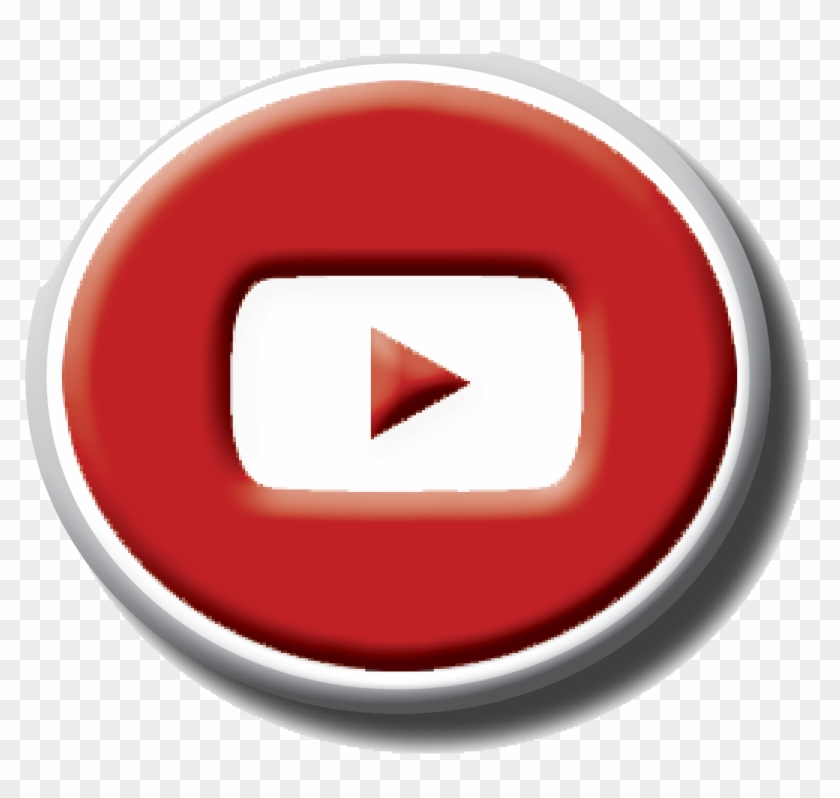 Youtube-button - Circle Clipart #201447